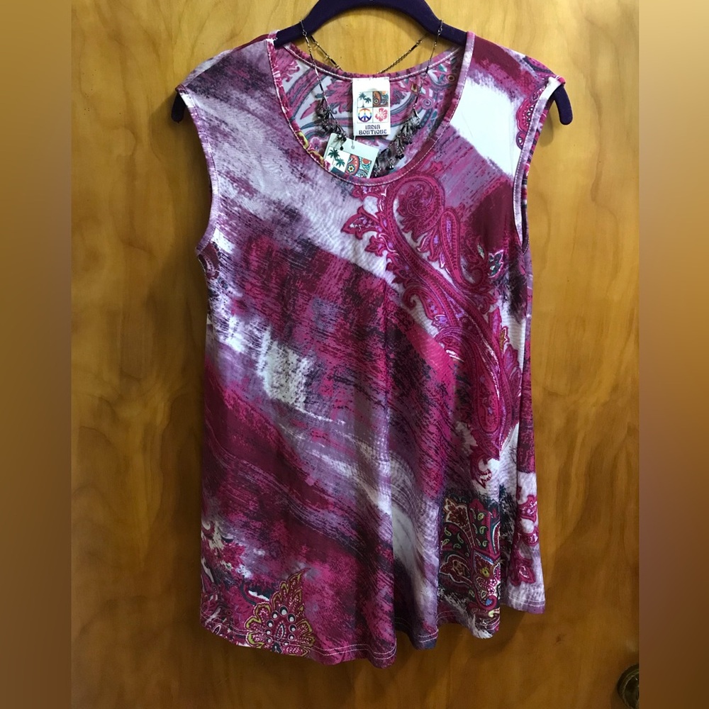 India Boutique Purple Paisley Tank
NWT - Picture 1 of 6